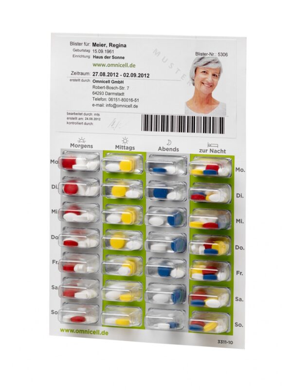 Blister-Einsätze MediBlist 7x4, EXTRA-LARGE, ca. 2,1 cm, 500 St./Karton