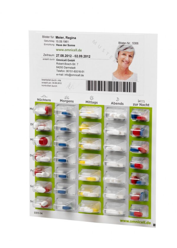 Blister-Einsätze MediBlist 7x5, EXTRA-LARGE, ca. 2,1 cm, 500 St./Karton